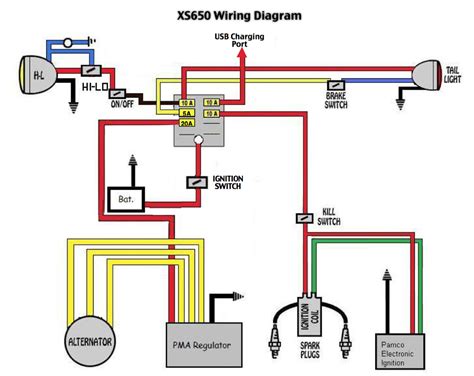 xs650 simple wiring diagram electronic ignition 